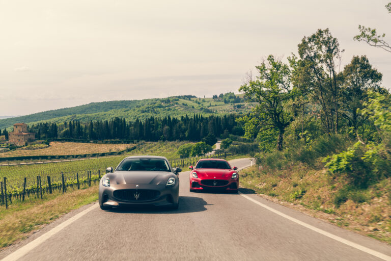 MaseratiGranTurismoTrofeoinredandFolgoreall electricincopper