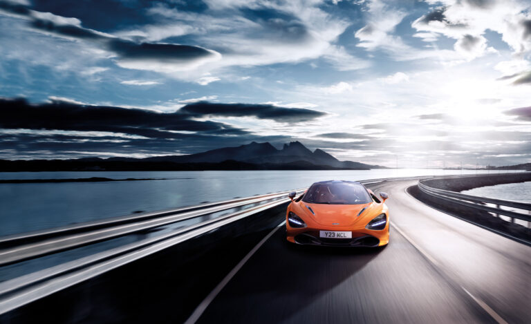 S Front on driving shot