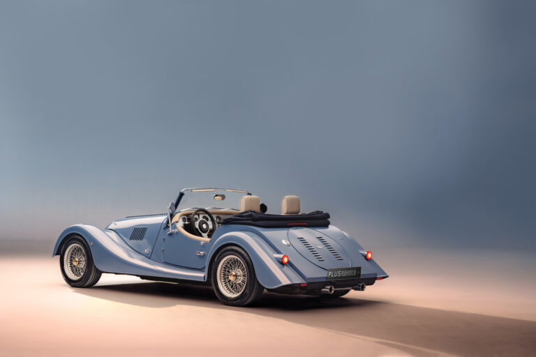 New Morgan Plus Four Studio Blue