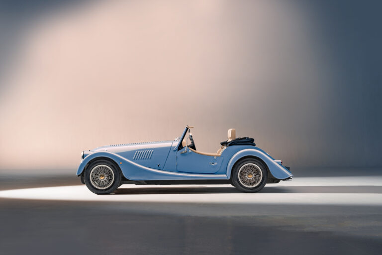New Morgan Plus Four Studio Blue