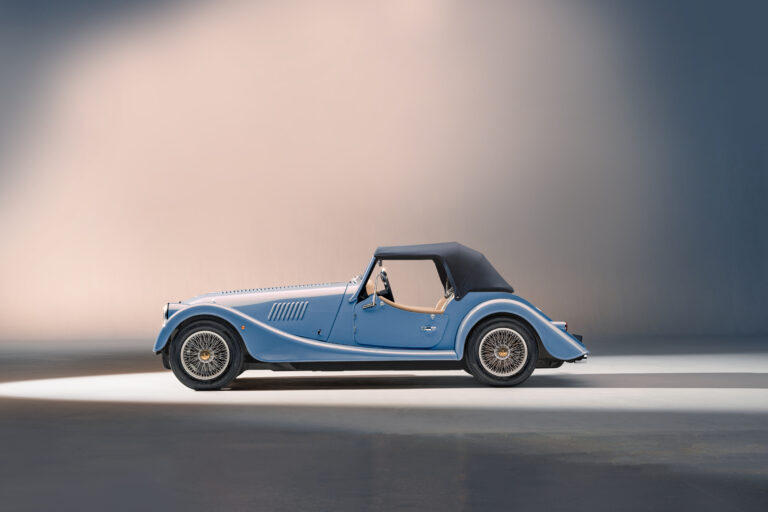 New Morgan Plus Four Studio Blue