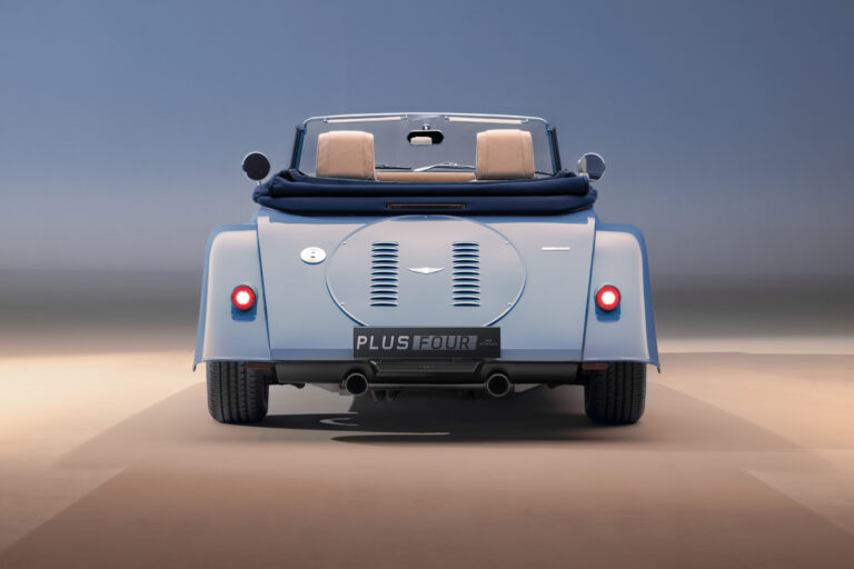 New Morgan Plus Four Studio Blue