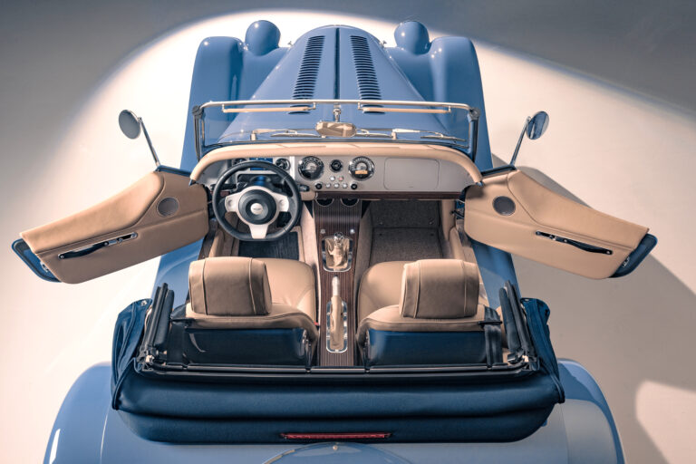 New Morgan Plus Four Studio Blue