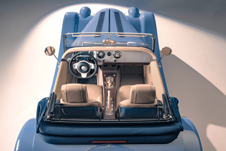 New Morgan Plus Four Studio Blue