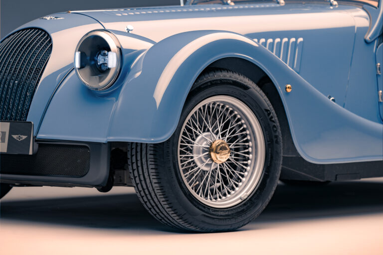 New Morgan Plus Four Studio Blue