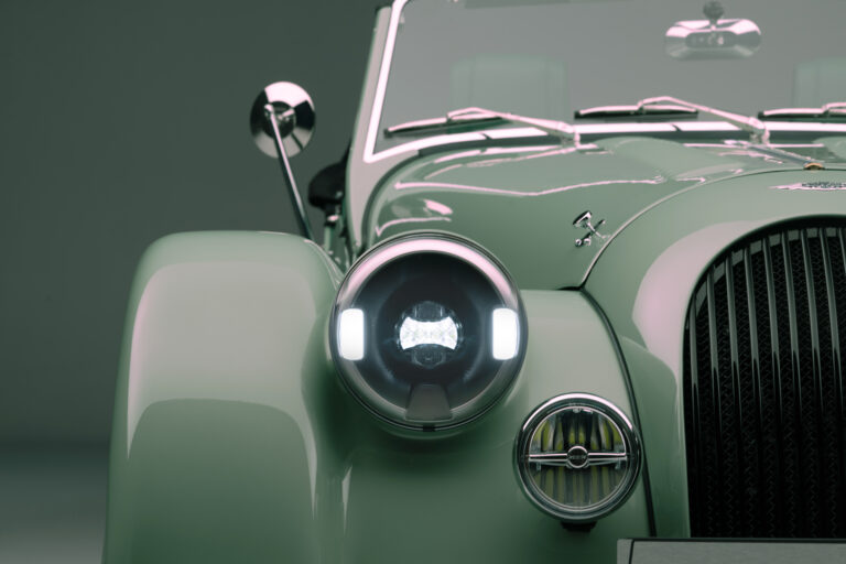 New Morgan Plus Four Studio Green