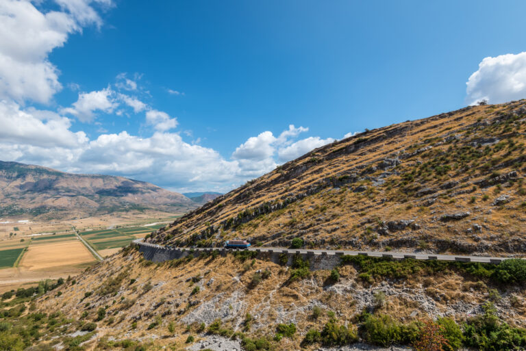 Mountain road in Albania